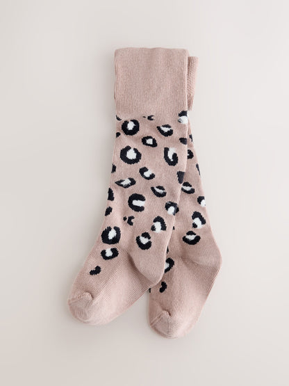 Leopard Print Tights 2 Pack - image 3