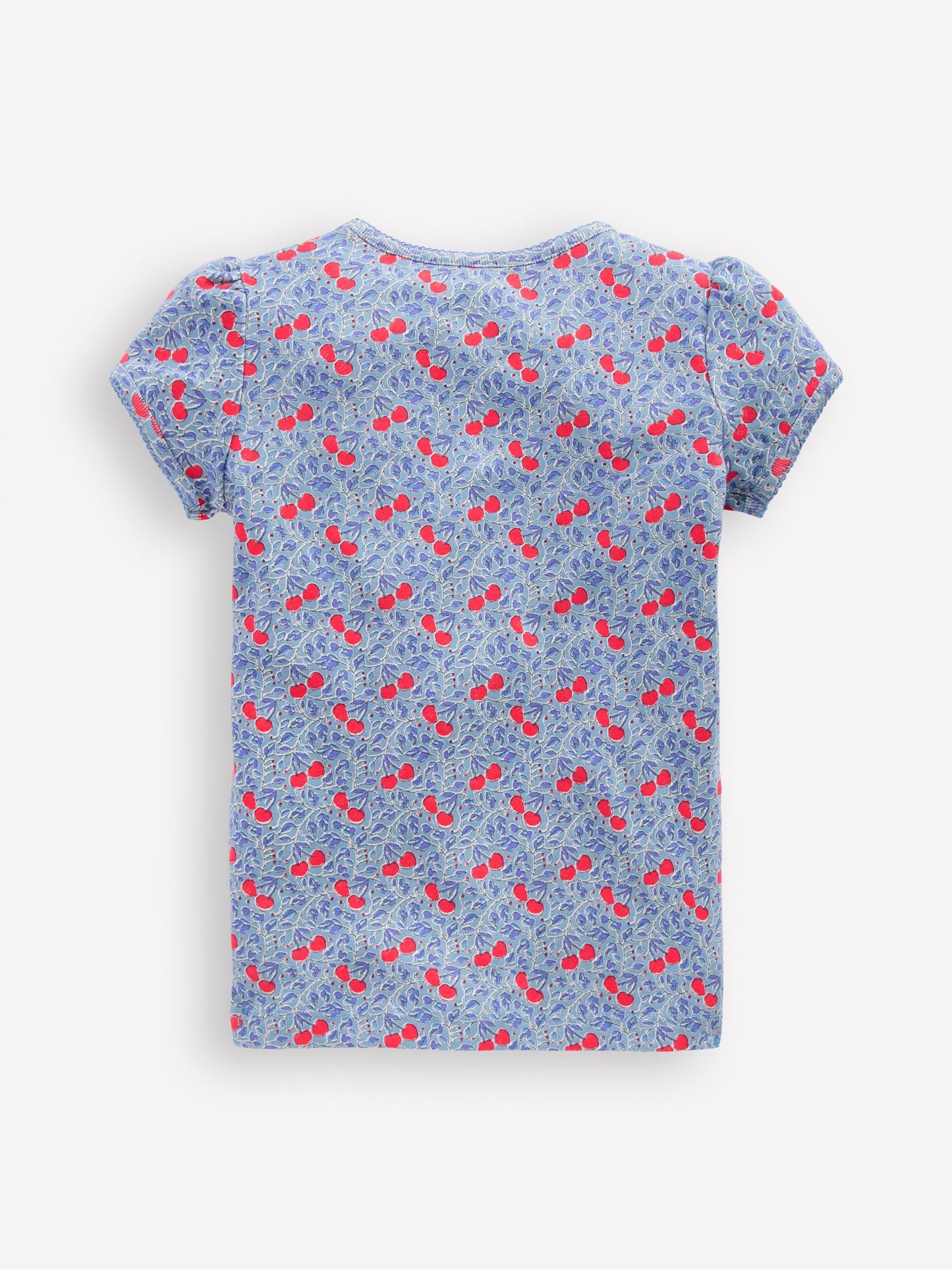 Boden Blue Short Sleeve Pointelle Top image 2