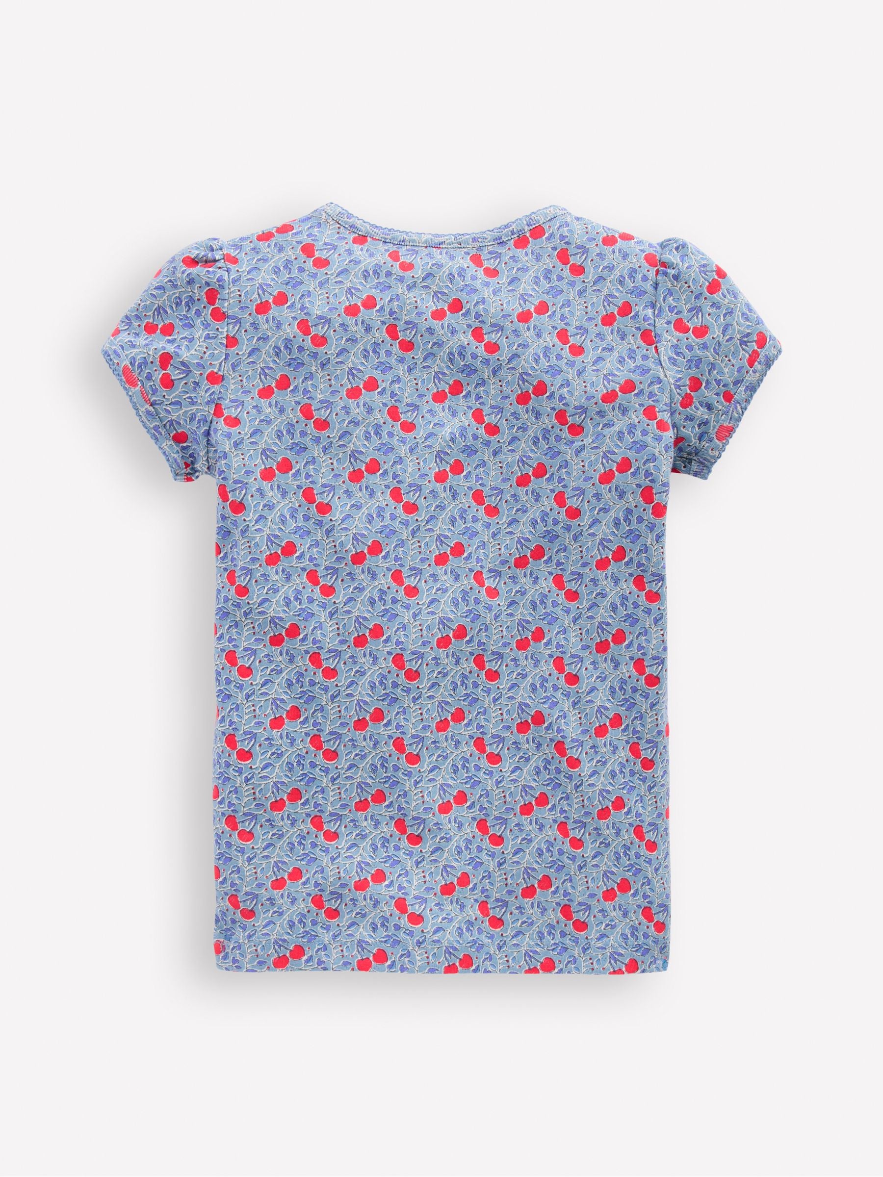 Boden Blue Short Sleeve Pointelle Top image 2