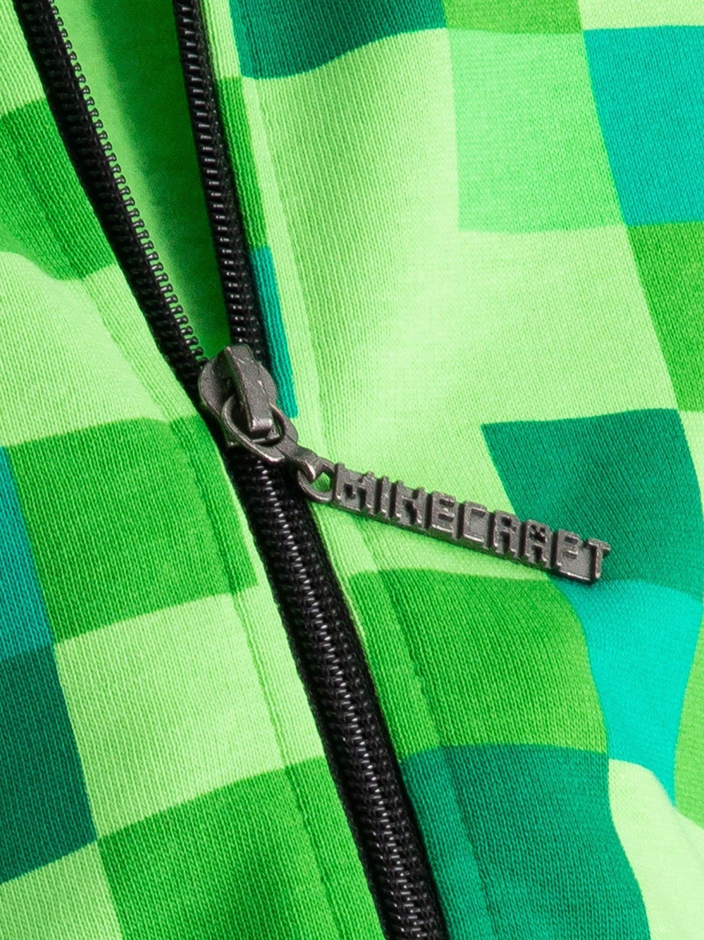 Dsiney Kidz - Vanilla Underground Green 100% Cotton Minecraft Boys Creeper Placement Print Hoodie image 3