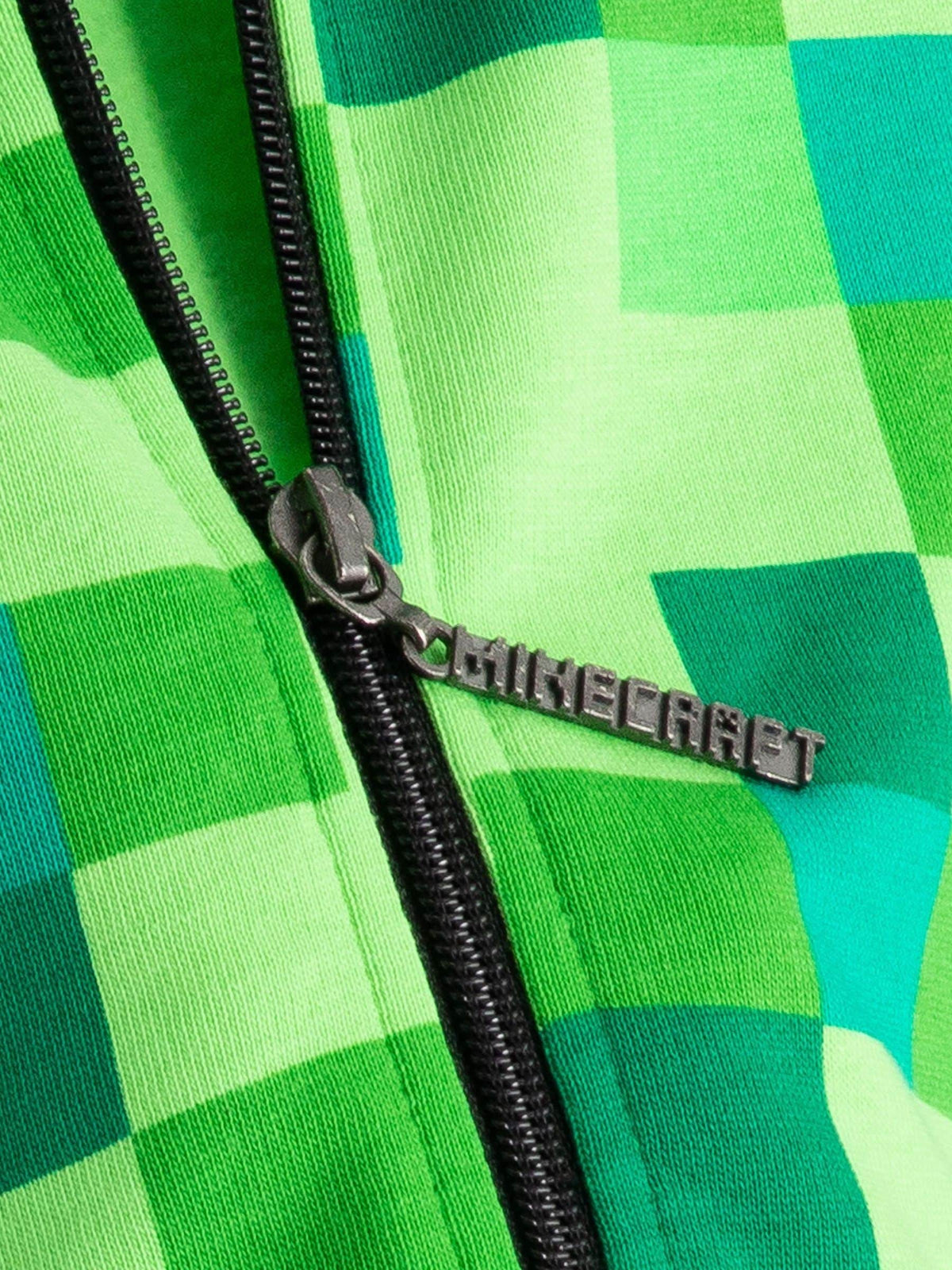 Dsiney Kidz - Vanilla Underground Green 100% Cotton Minecraft Boys Creeper Placement Print Hoodie image 3