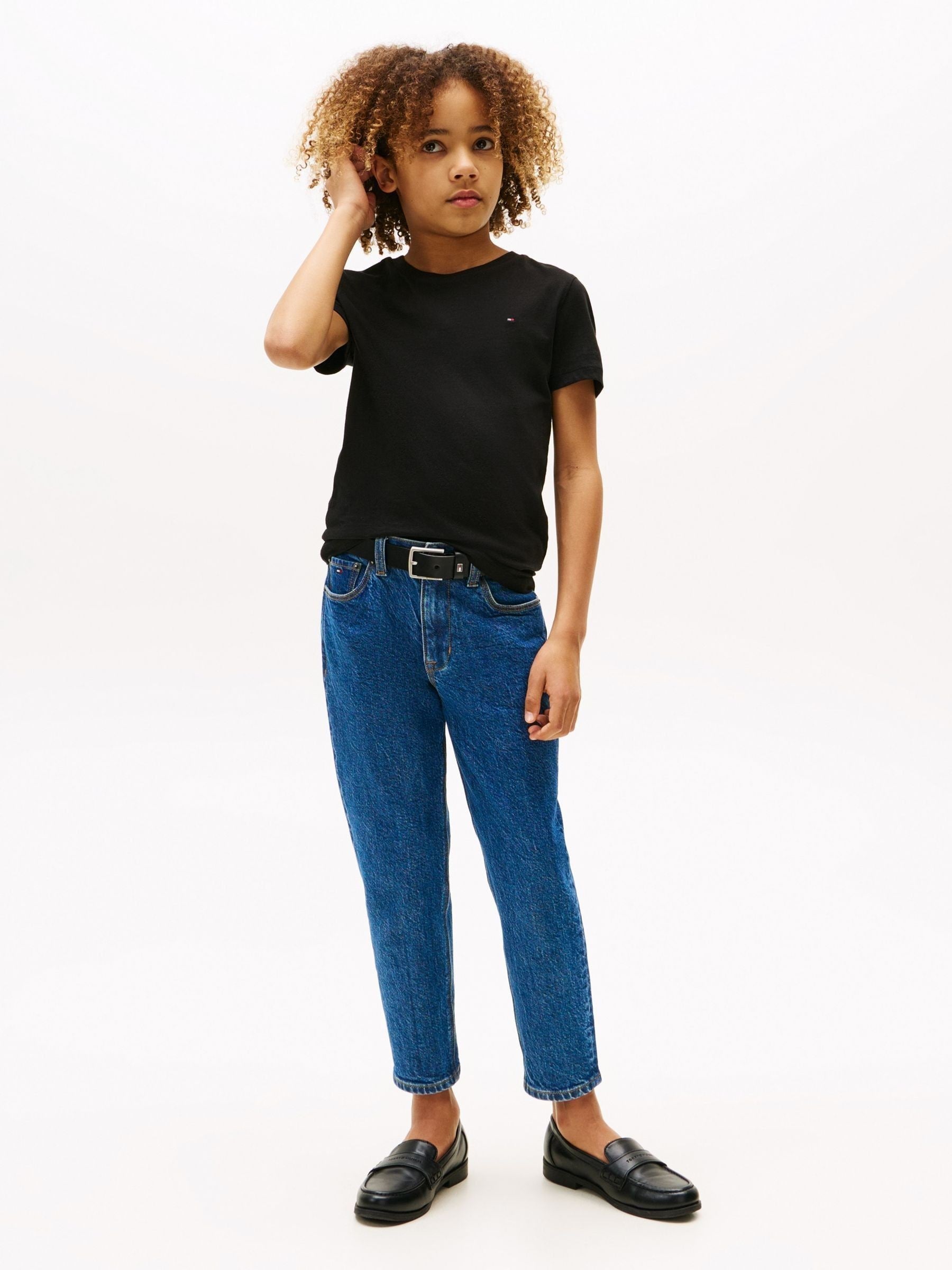 Tommy Hilfiger Black Basic T-Shirt image 3