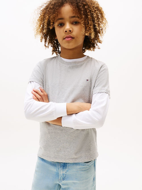 Tommy Hilfiger Grey Basic T-Shirt image 1