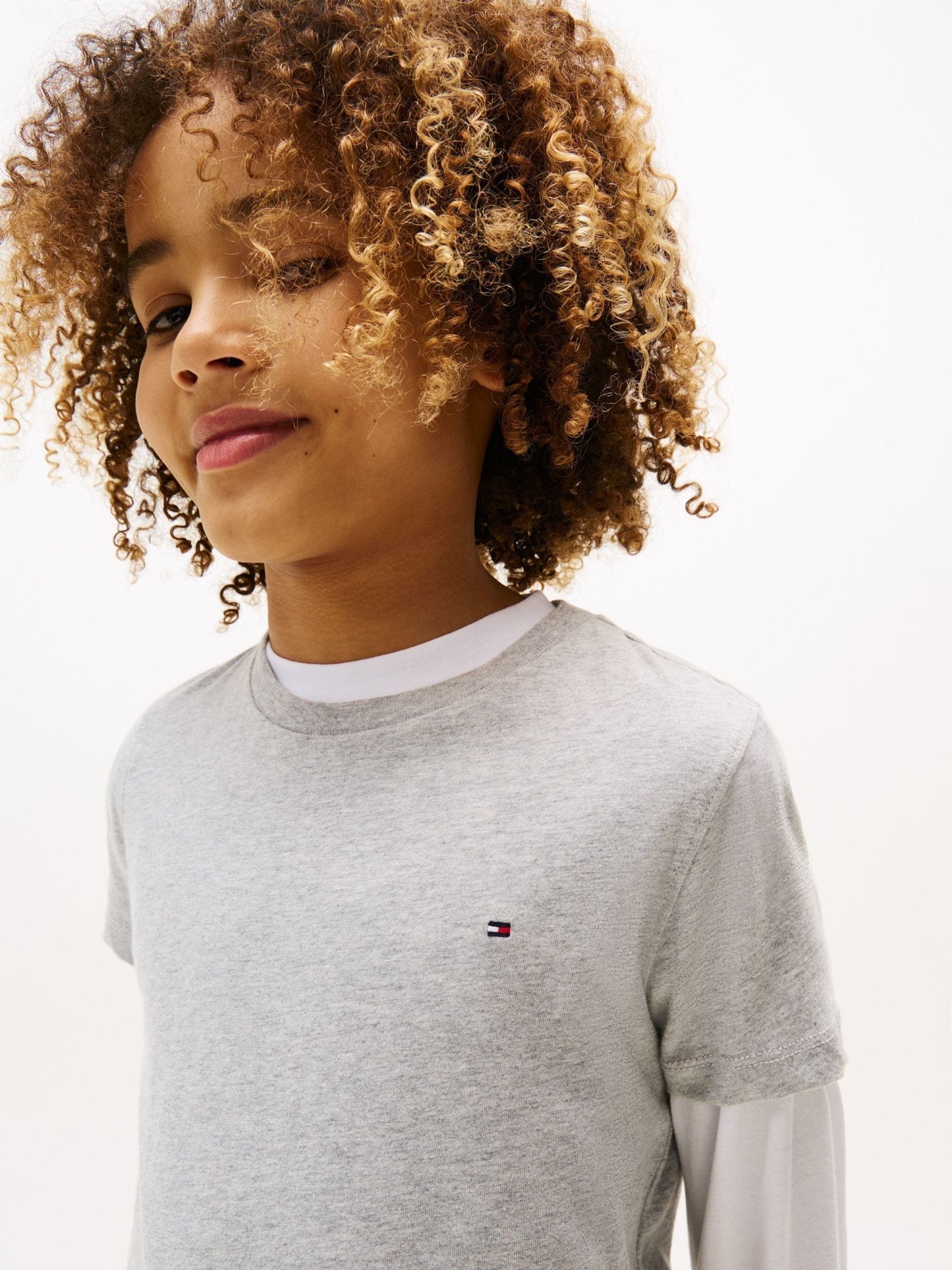 Tommy Hilfiger Grey Basic T-Shirt image 4