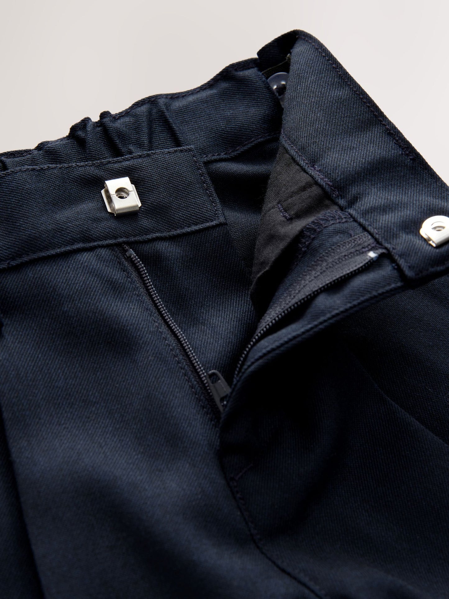 Dsiney Kidz - Navy Slim Waist School Pleat Front Trousers (3-17yrs) image 6