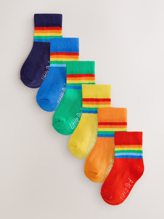 Dsiney Kidz - Little Bird by Jools Oliver Multi Baby Rainbow Socks 5 Pack image 1