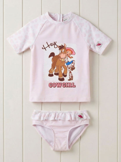 Dsiney Kidz - Vanilla Underground Pink Disney Toy Story Jessie And Bulleyes Piece Swim Set image 1
