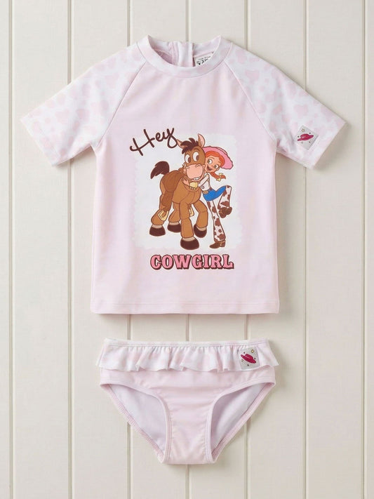 Vanilla Underground Pink Disney Toy Story Jessie And Bulleyes Piece Swim Set image 1