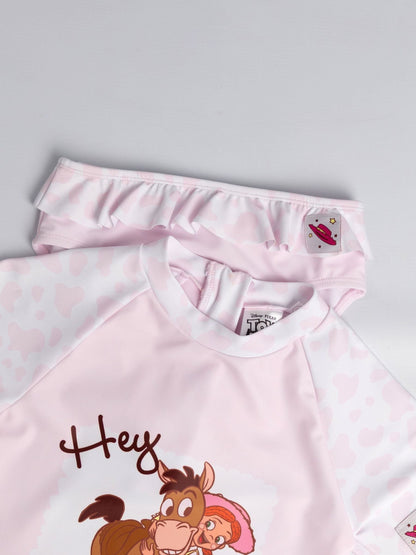 Dsiney Kidz - Vanilla Underground Pink Disney Toy Story Jessie And Bulleyes Piece Swim Set image 2