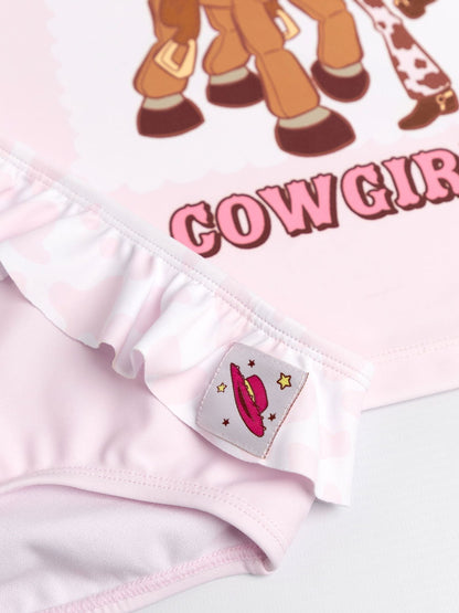 Dsiney Kidz - Vanilla Underground Pink Disney Toy Story Jessie And Bulleyes Piece Swim Set image 3