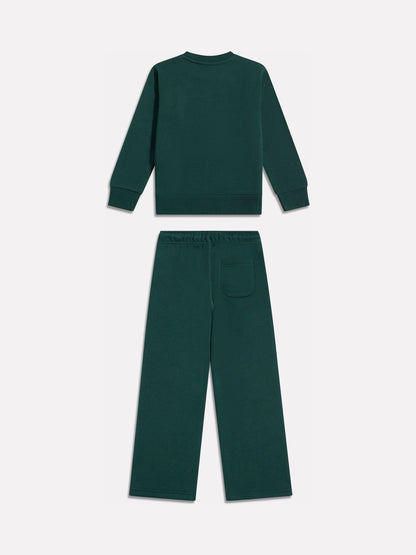 Dsiney Kidz - New Balance Green Small Logo Sweat Top & Jogger Set image 2