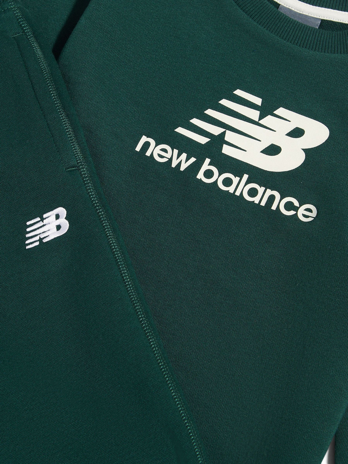 Dsiney Kidz - New Balance Green Small Logo Sweat Top & Jogger Set image 3