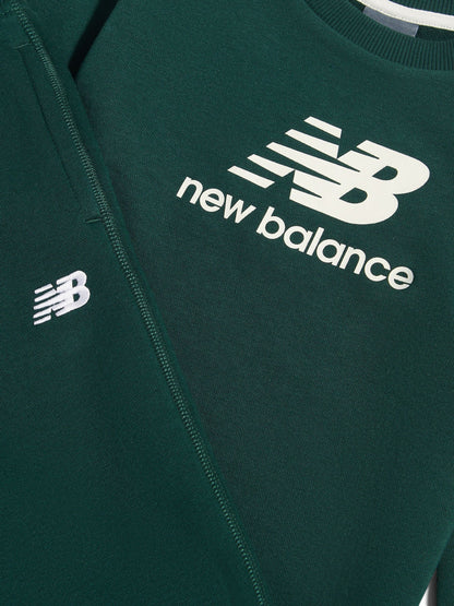 Dsiney Kidz - New Balance Green Small Logo Sweat Top & Jogger Set image 3