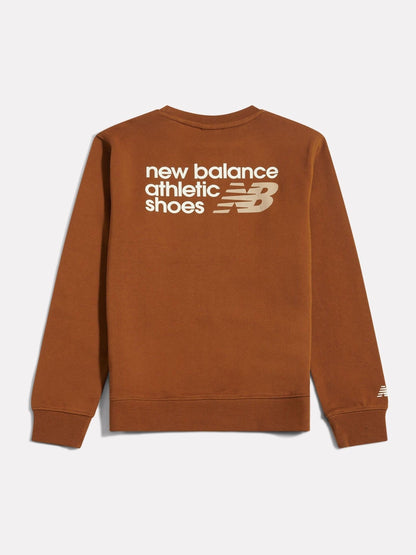 Dsiney Kidz - New Balance Brown Athletics Premium Logo Sweatshirt image 2