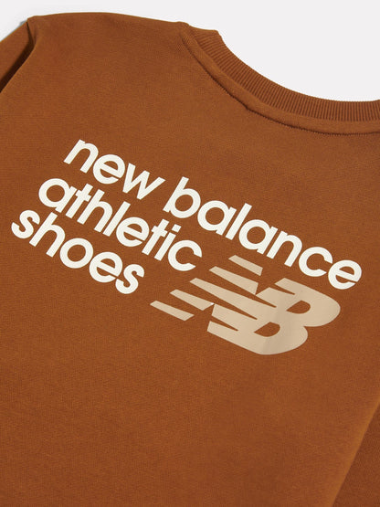 Dsiney Kidz - New Balance Brown Athletics Premium Logo Sweatshirt image 4
