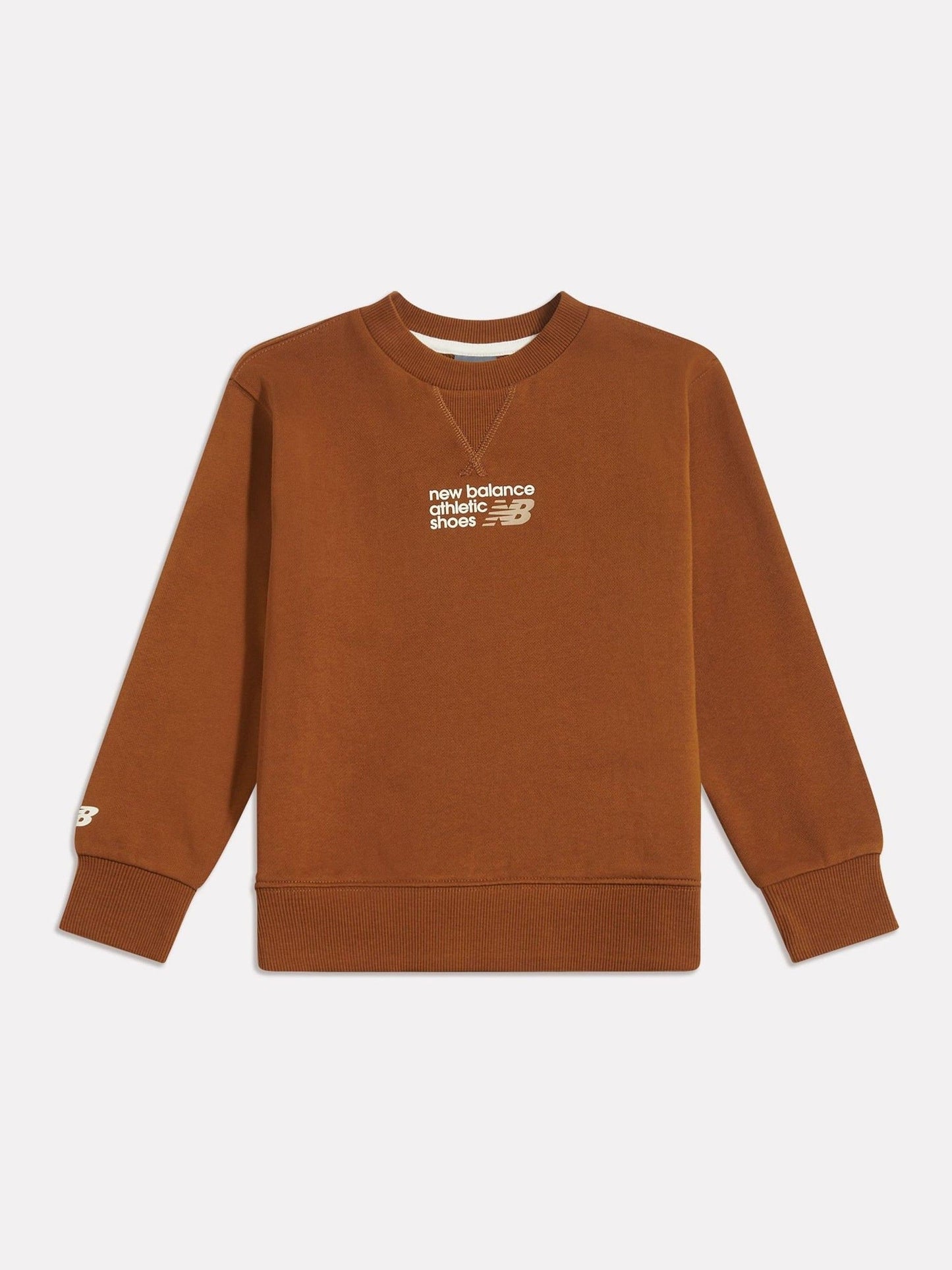 Dsiney Kidz - New Balance Brown Athletics Premium Logo Sweatshirt image 1