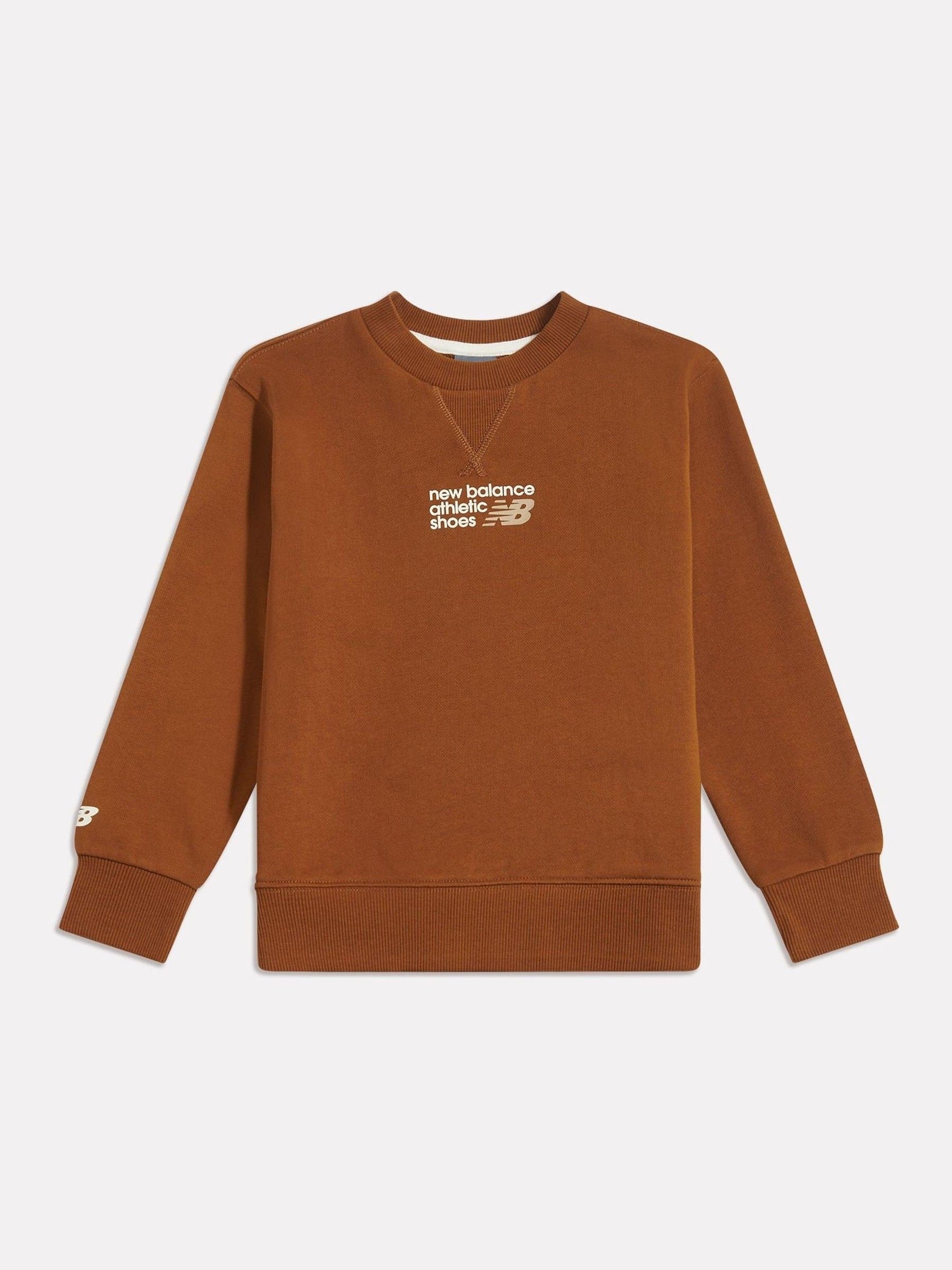 Dsiney Kidz - New Balance Brown Athletics Premium Logo Sweatshirt image 1