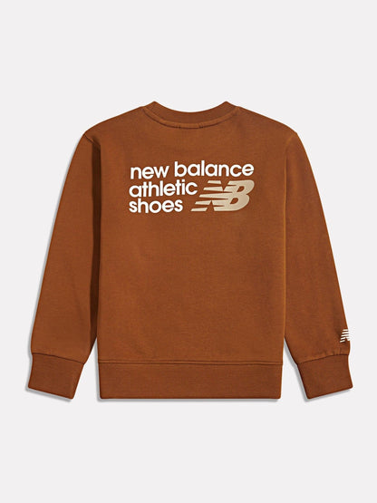 Dsiney Kidz - New Balance Brown Athletics Premium Logo Sweatshirt image 2