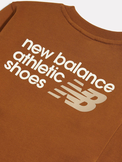 Dsiney Kidz - New Balance Brown Athletics Premium Logo Sweatshirt image 3