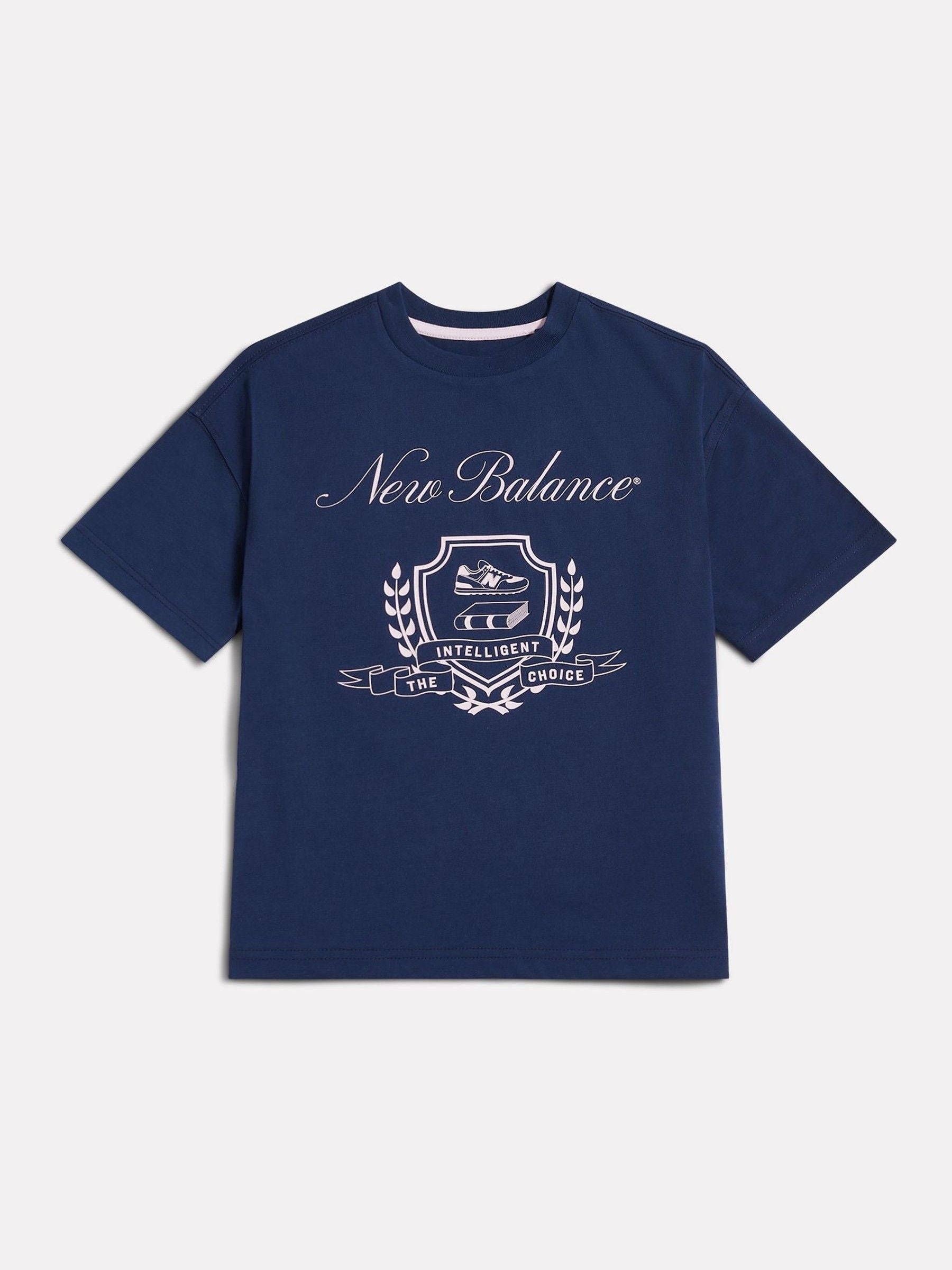 Dsiney Kidz - New Balance Blue Academy Crest Graphic T-Shirt image 1