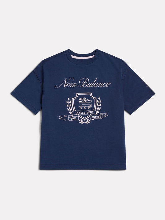 Dsiney Kidz - New Balance Blue Academy Crest Graphic T-Shirt image 1