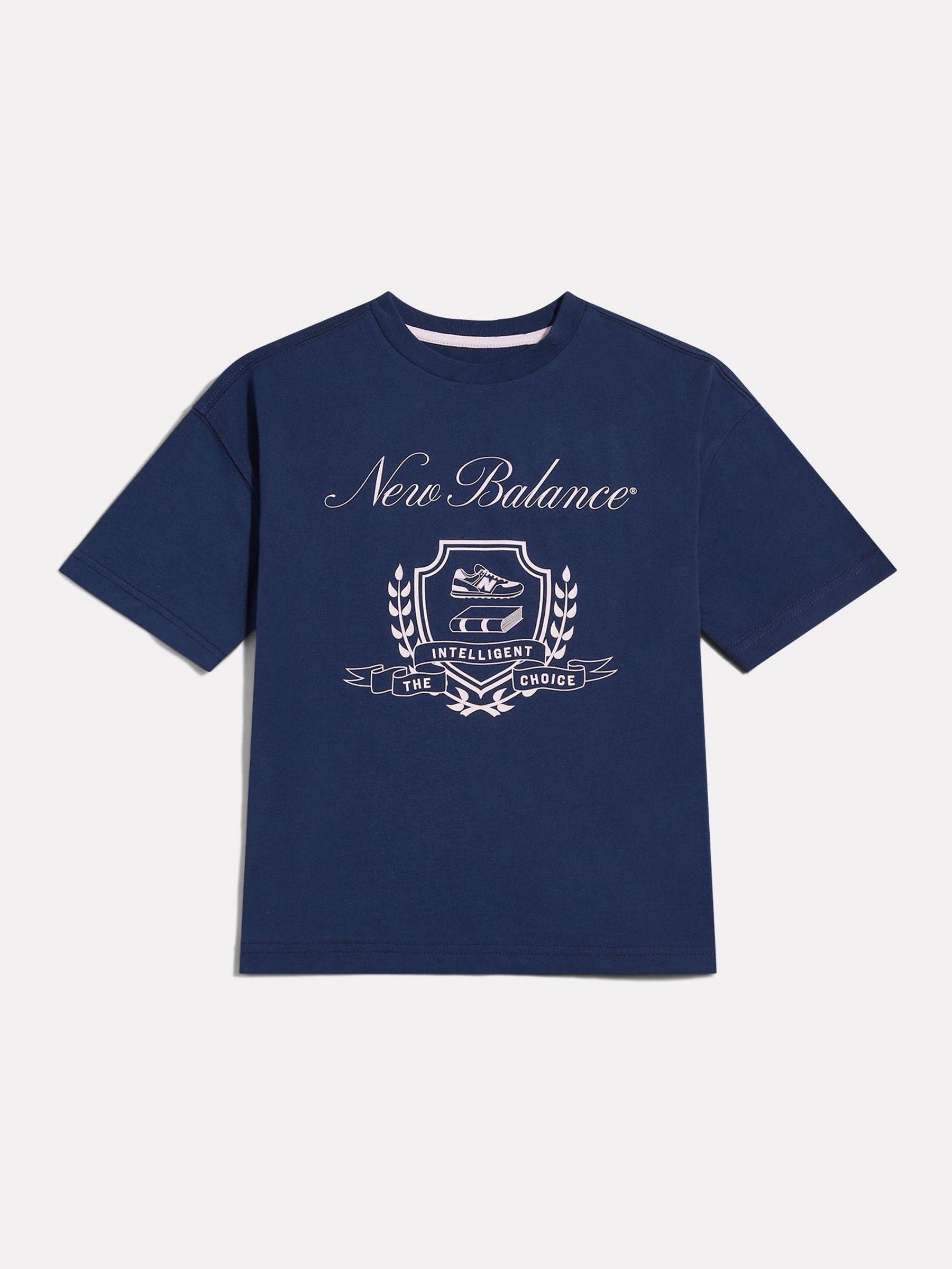Dsiney Kidz - New Balance Blue Academy Crest Graphic T-Shirt image 1