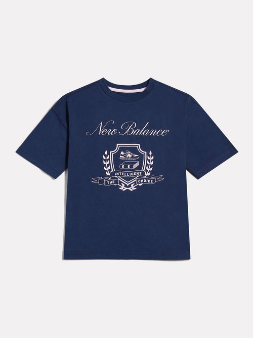 Dsiney Kidz - New Balance Blue Academy Crest Graphic T-Shirt image 1