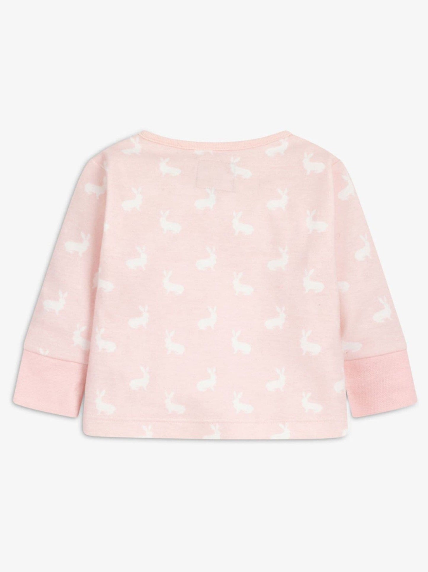 The Little Tailor Pink 2 Piece Jersey Bunny Print 100% Cotton Gift Set image 3