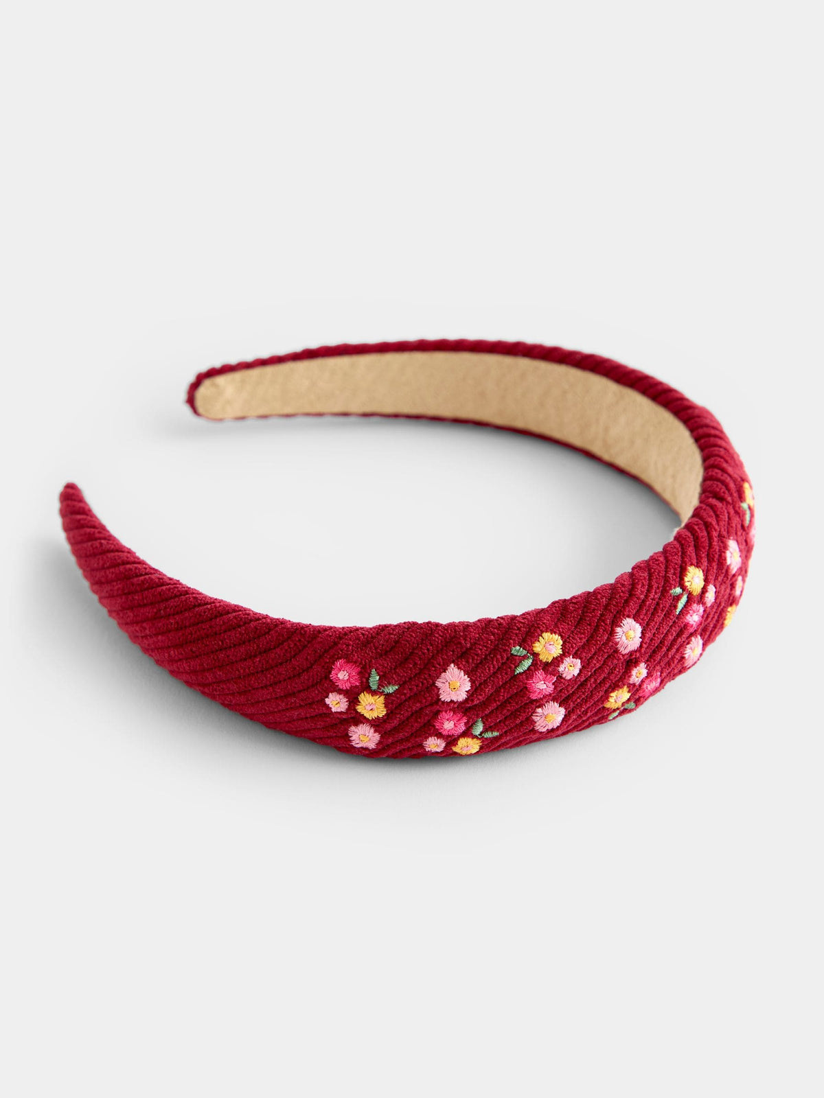 Jojo Maman Bébé Red Floral Embroidered Headband - image 2