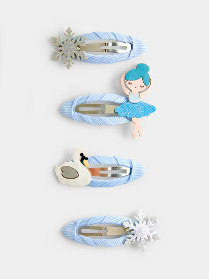 Jojo Maman Bébé Blue 4 Pack Hair Accessories Set - image 1