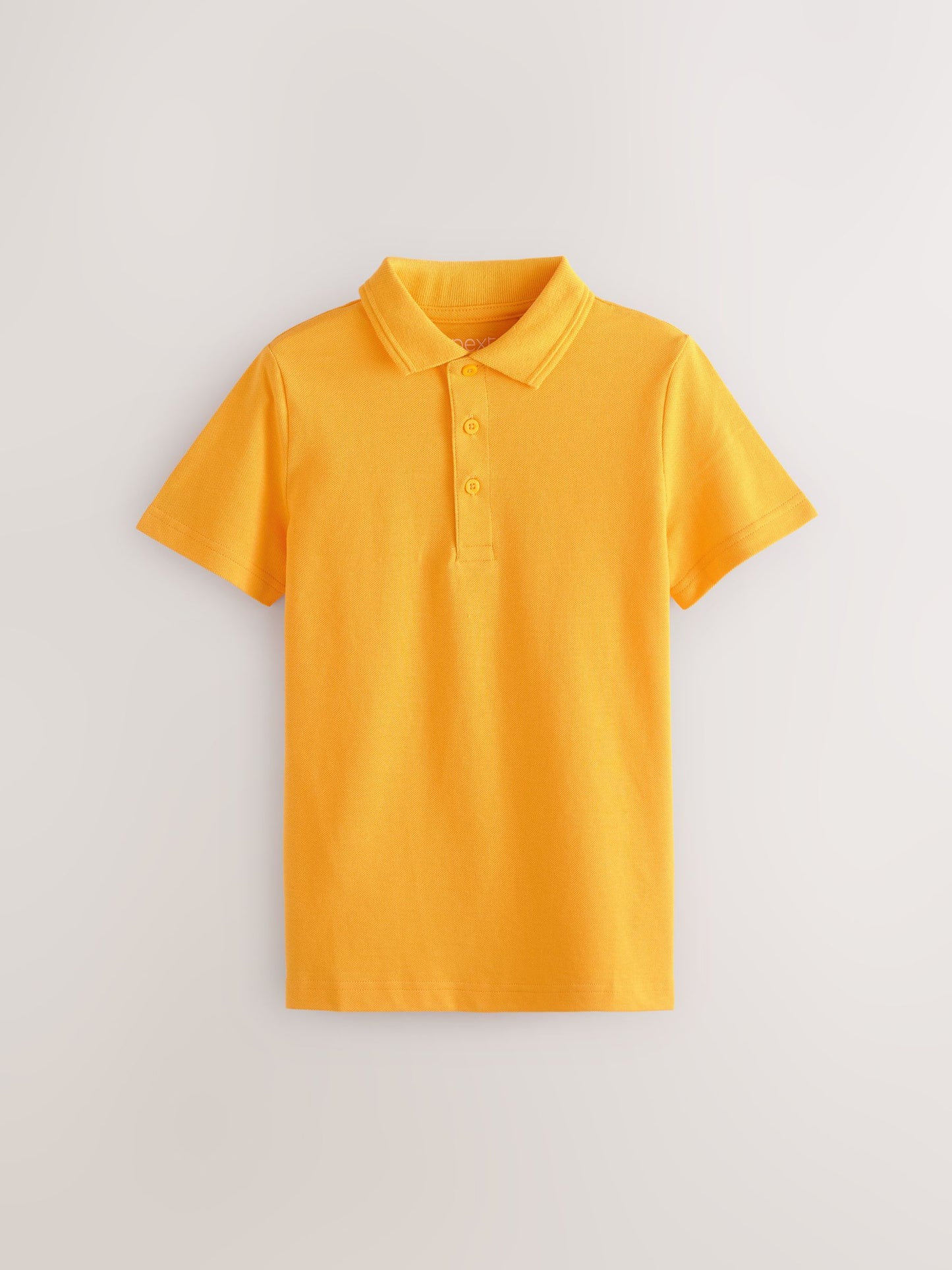 Dsiney Kidz - Yellow Regular Fit Cotton School Short Sleeve Polo Shirts 2 Pack (3-16yrs) image 2