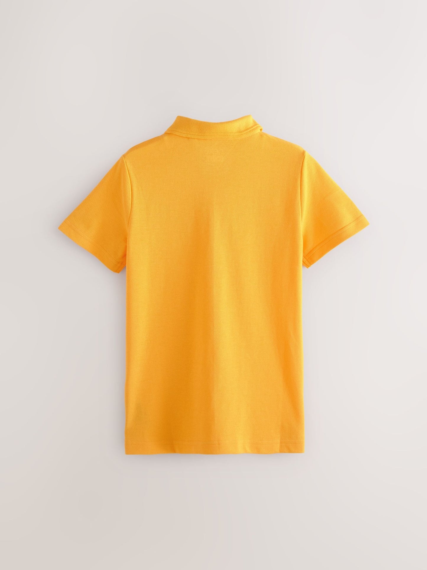 Dsiney Kidz - Yellow Regular Fit Cotton School Short Sleeve Polo Shirts 2 Pack (3-16yrs) image 3