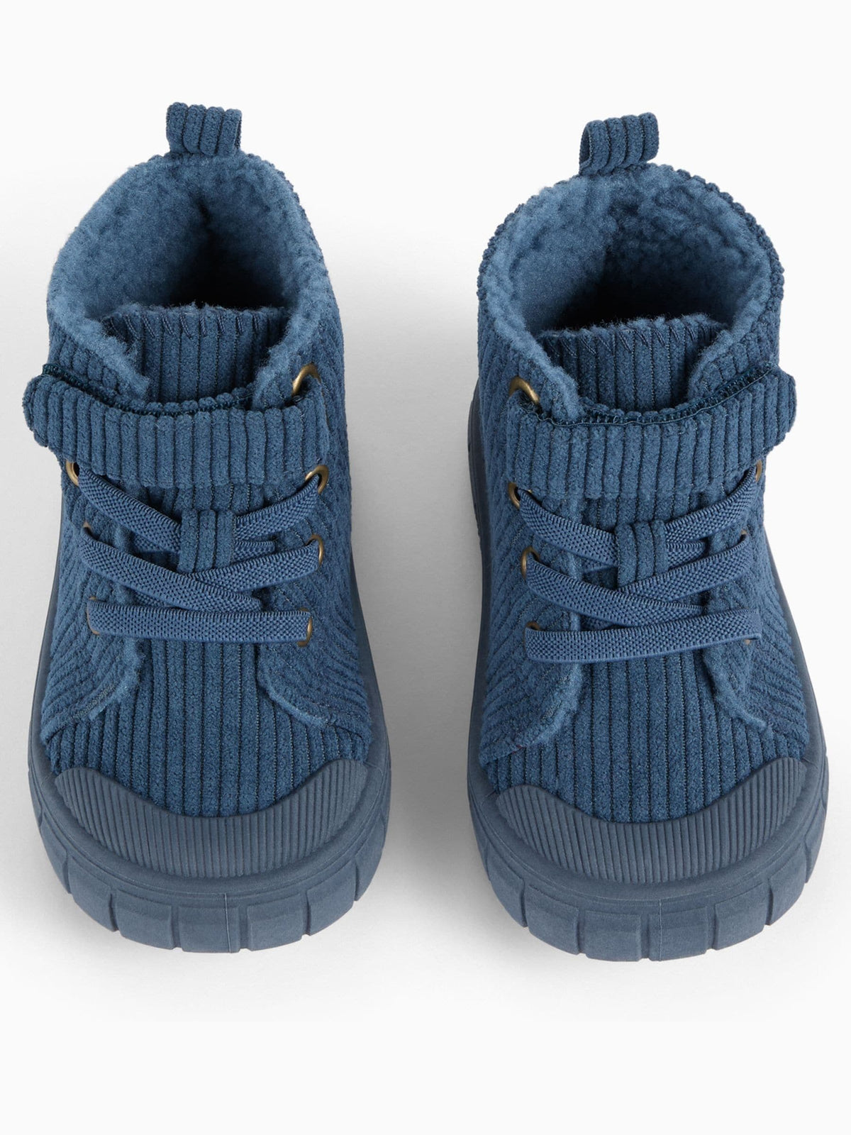 Dsiney Kidz - KIDLY by MORI Blue Corduroy Hightop Trainers image 1