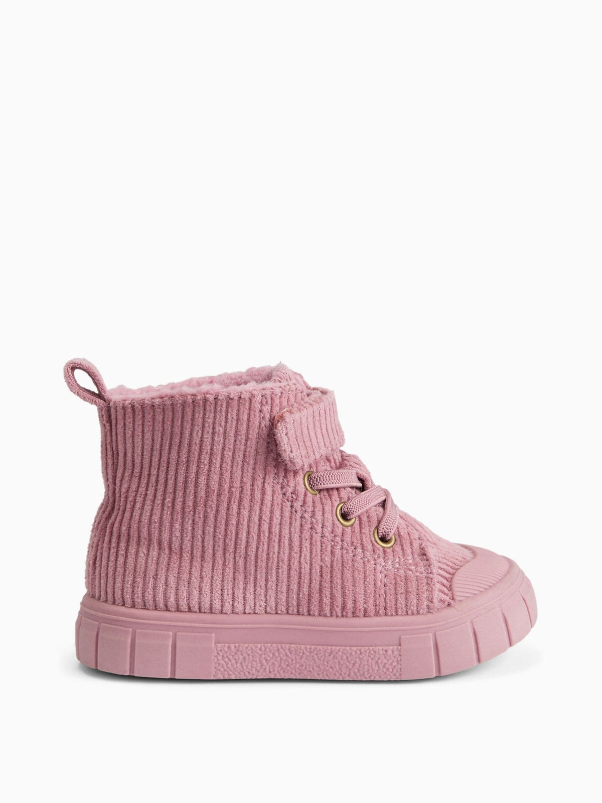 Dsiney Kidz - KIDLY by MORI Pink Corduroy Hightop Trainers image 3