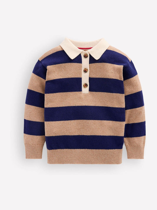 Boden Brown Knitted Rugby Jumper - image 1