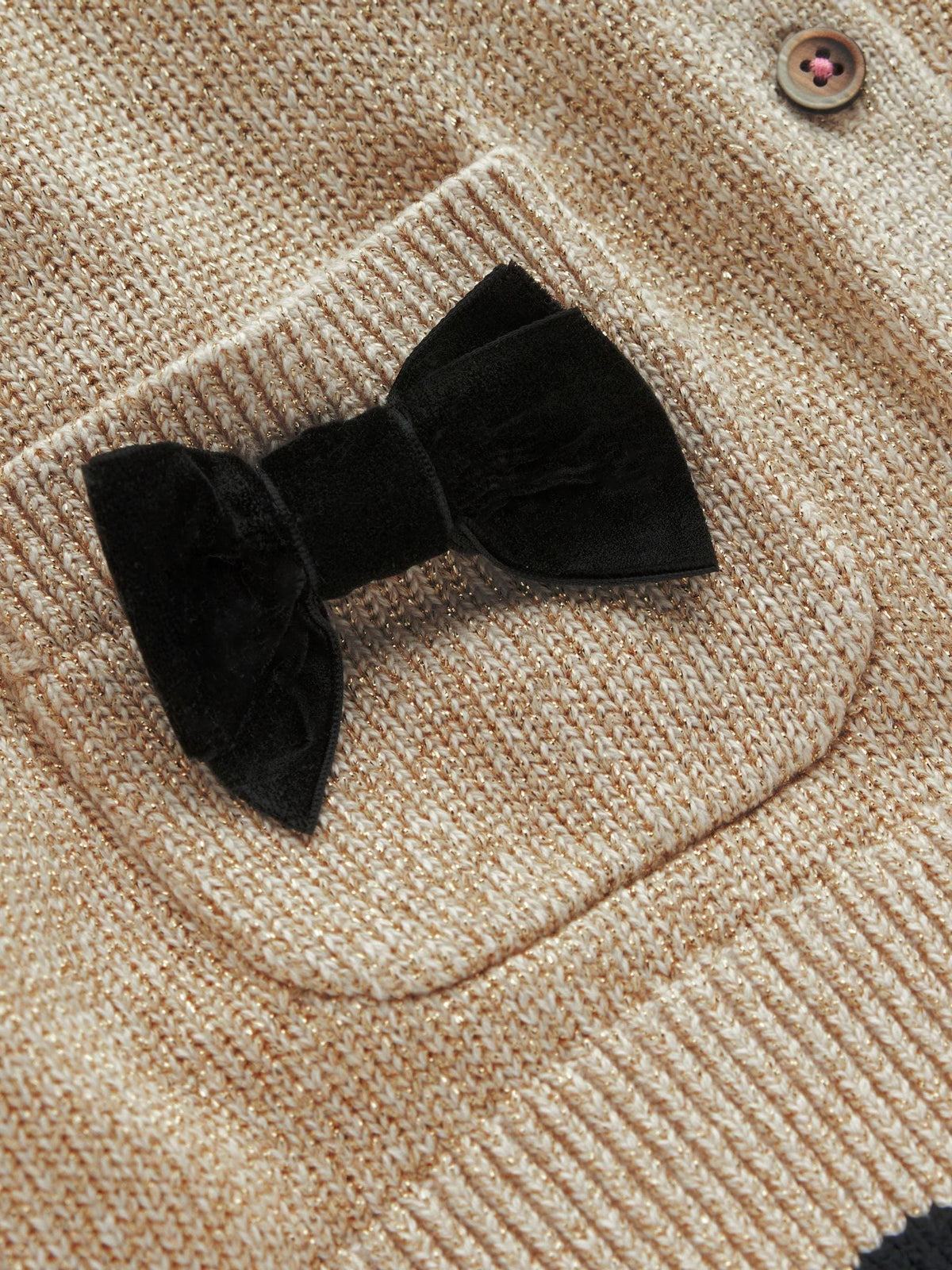 Boden Gold Sparkle Party Cardigan - image 3