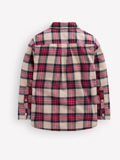 Boden Red Cosy Cotton Check Shirt - image 2