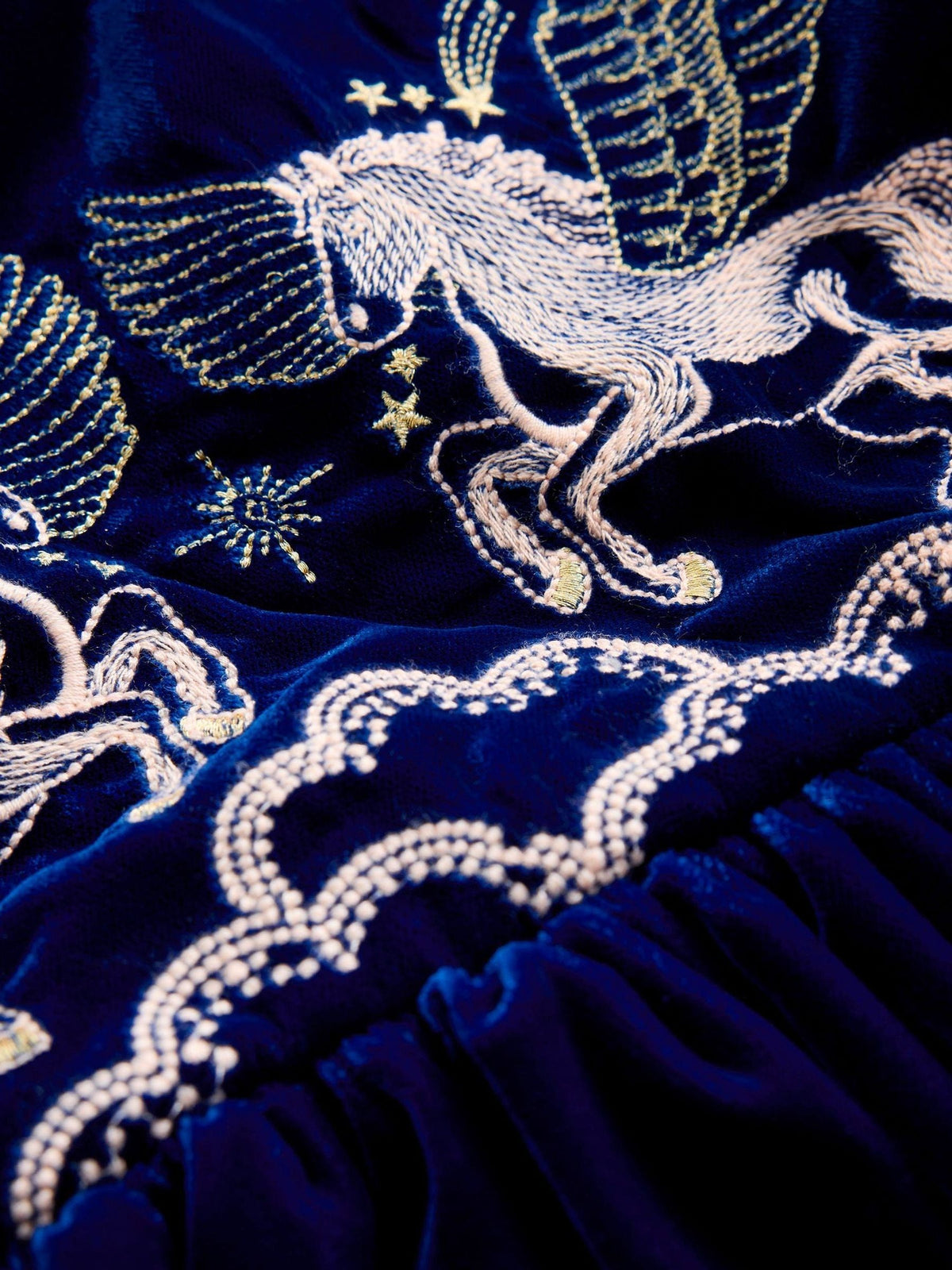 Boden Blue Cross Back Party Pinnie Dress - image 3