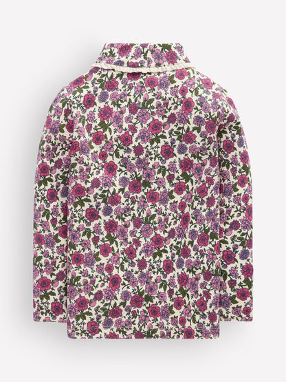 Boden Pink Lace Trim Roll Neck Top - image 2