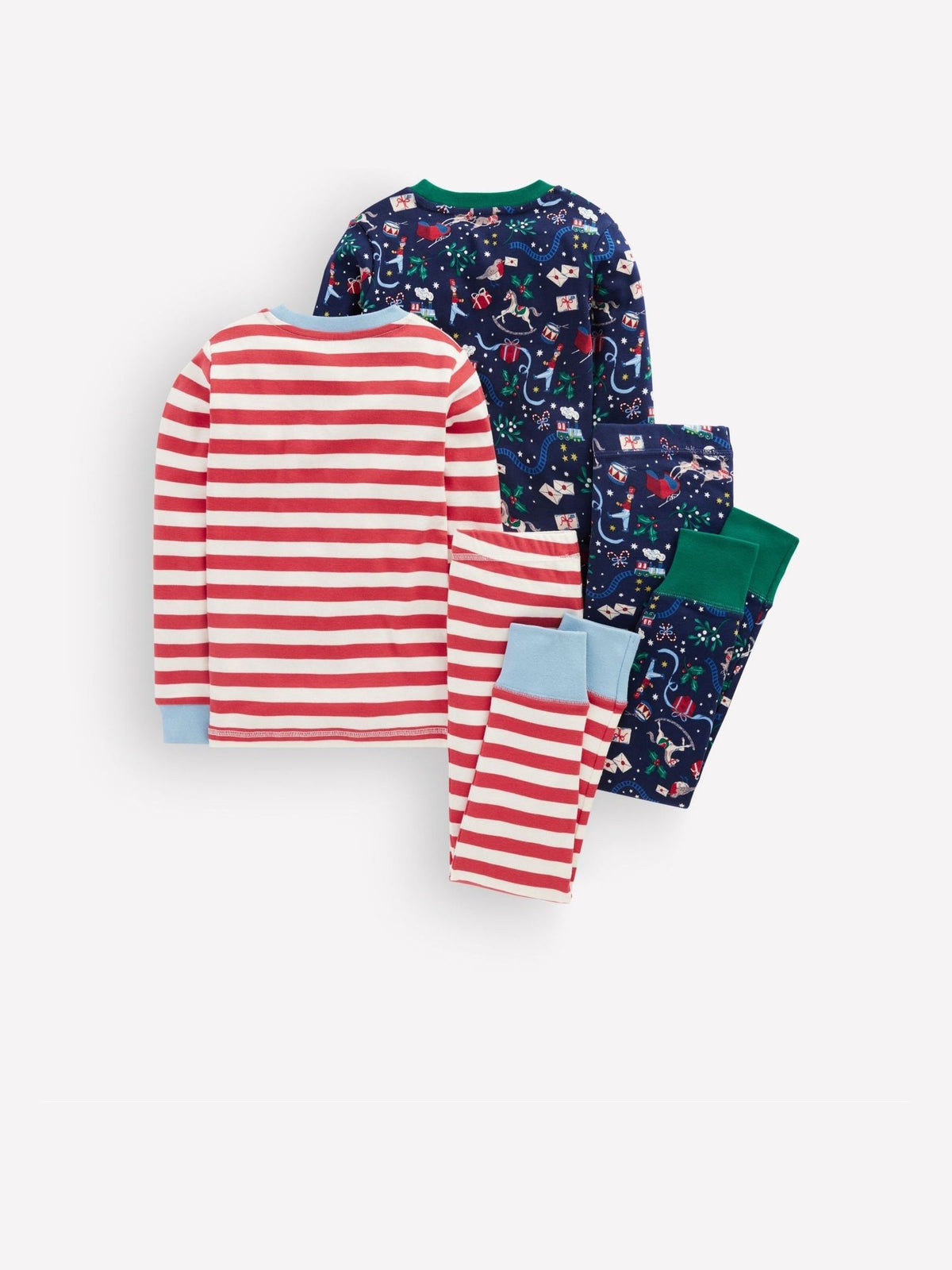 Boden Blue Snug Twin Pack Pyjamas - image 2