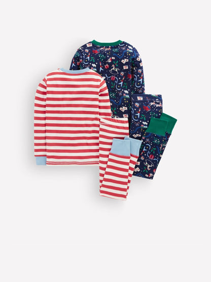 Boden Blue Snug Twin Pack Pyjamas - image 2