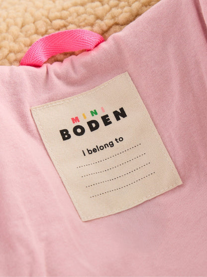 Boden Natural Collared Borg Jacket - image 4