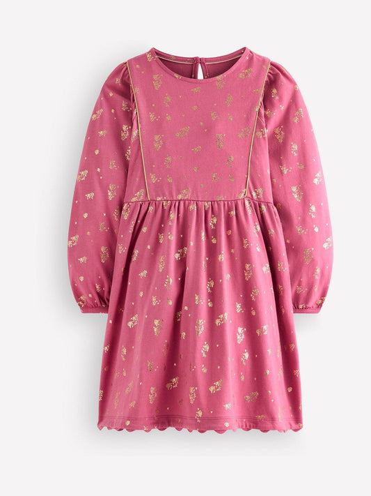 Boden Dark Pink Mabel Twirly Sparkle Dress - image 1