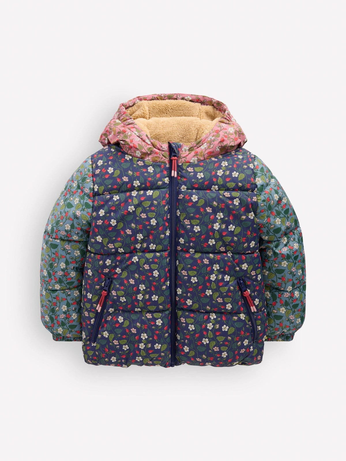Boden Blue Fun Padded Coat - image 1