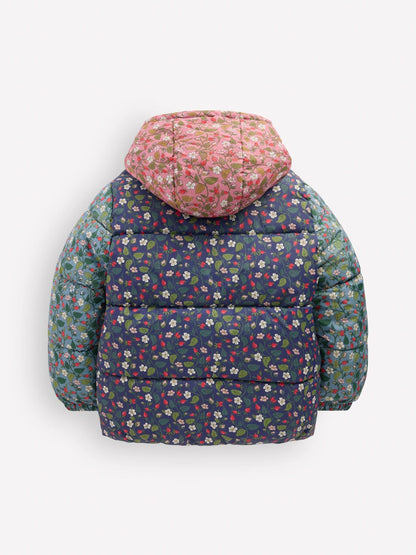 Boden Blue Fun Padded Coat - image 2