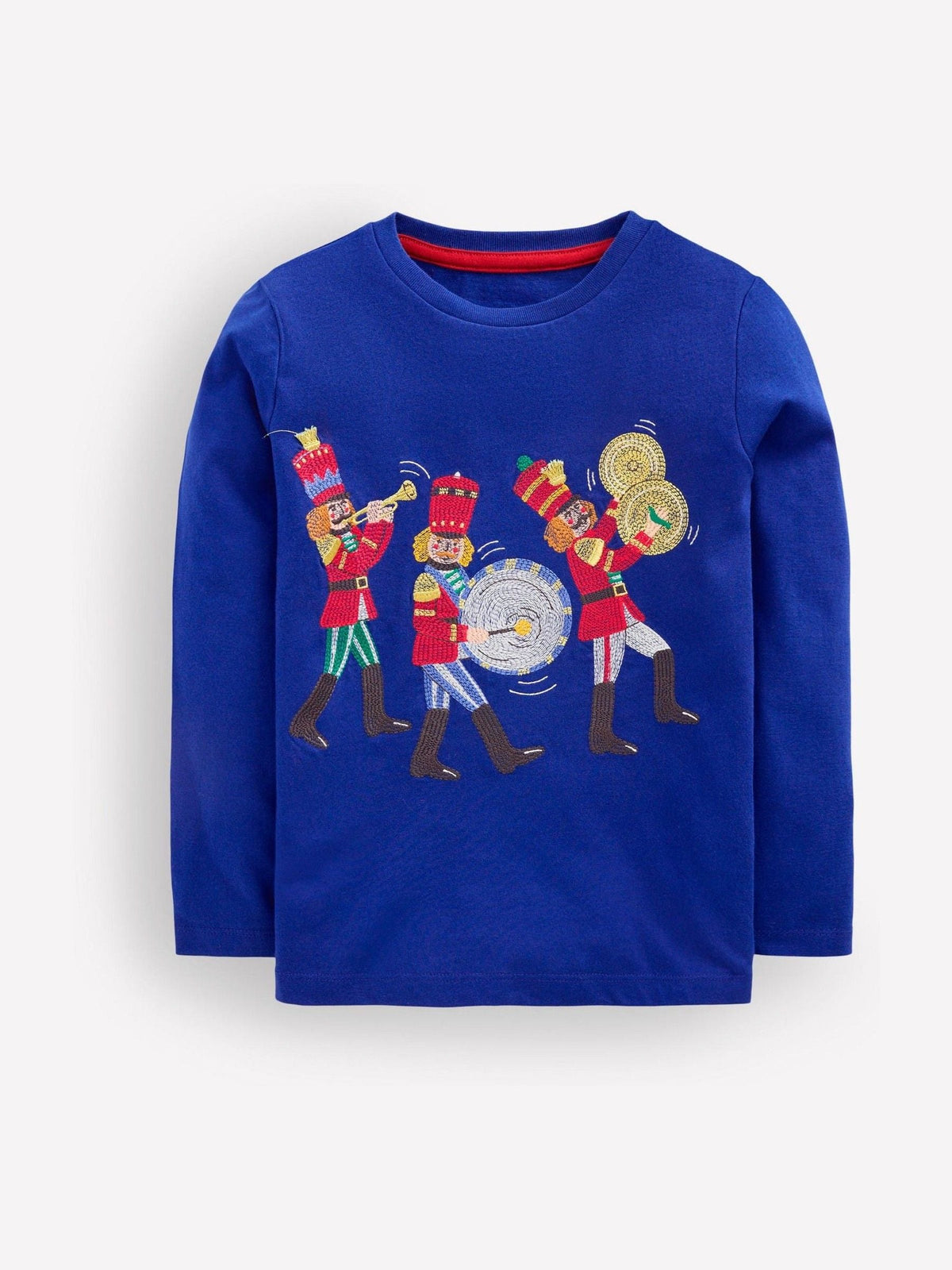 Boden Blue Long Sleeve Superstitch T-Shirt - image 1