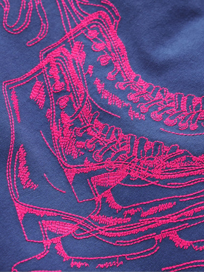 Boden Blue Neon Lion Superstitch T-Shirt - image 3