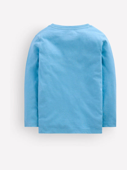 Boden Light Blue Long Sleeve Superstitch T-Shirt - image 2
