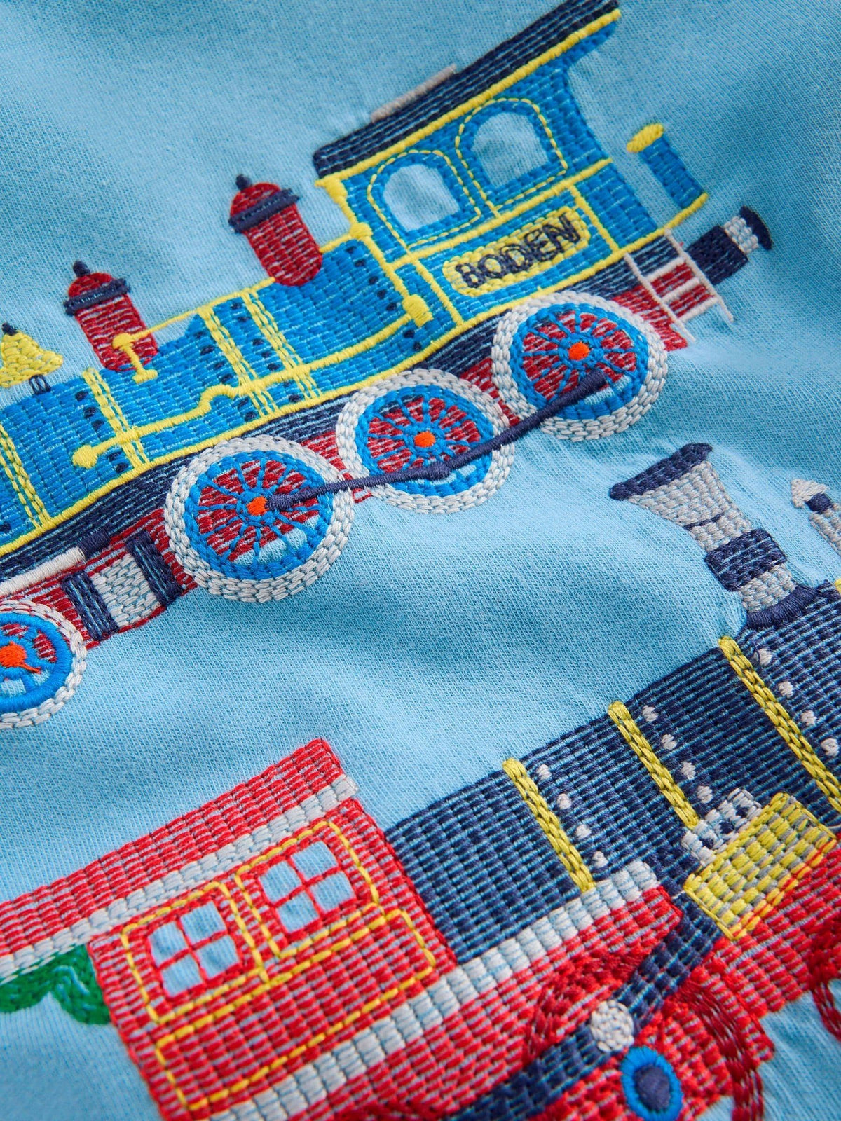 Boden Light Blue Long Sleeve Superstitch T-Shirt - image 3