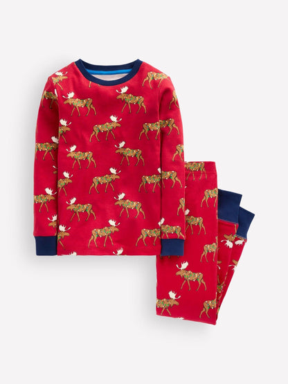 Boden Red Snug Glow-In-The-Dark Pyjamas - image 1